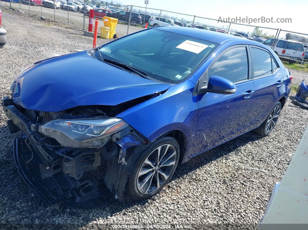 2017 Toyota Corolla Se Blue vin: 2T1BURHE9HC884183