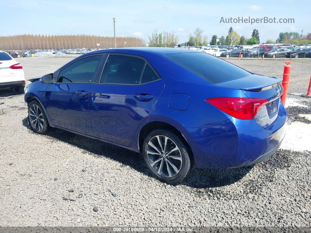 2017 Toyota Corolla Se Blue vin: 2T1BURHE9HC884183