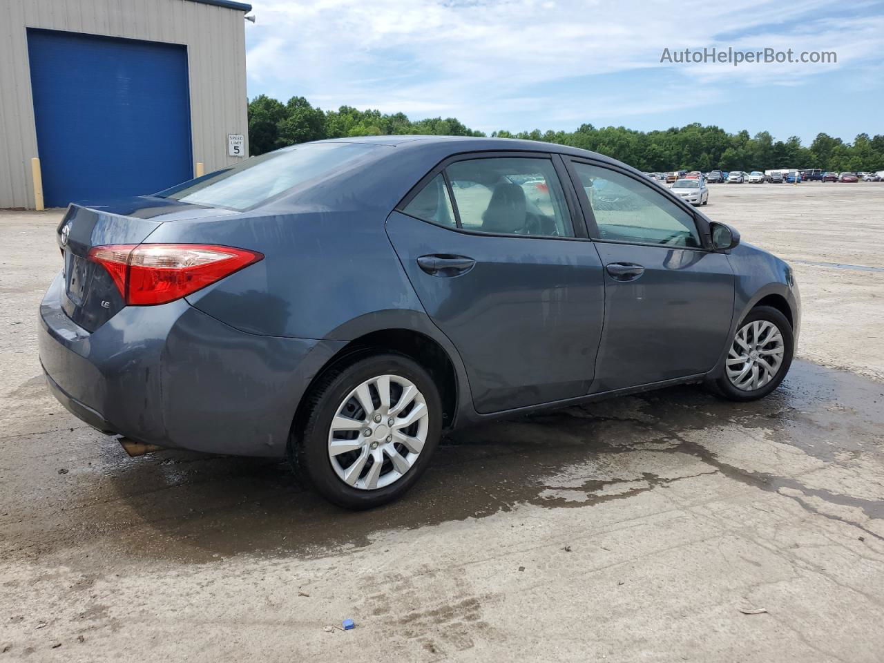 2017 Toyota Corolla L Blue vin: 2T1BURHE9HC884751