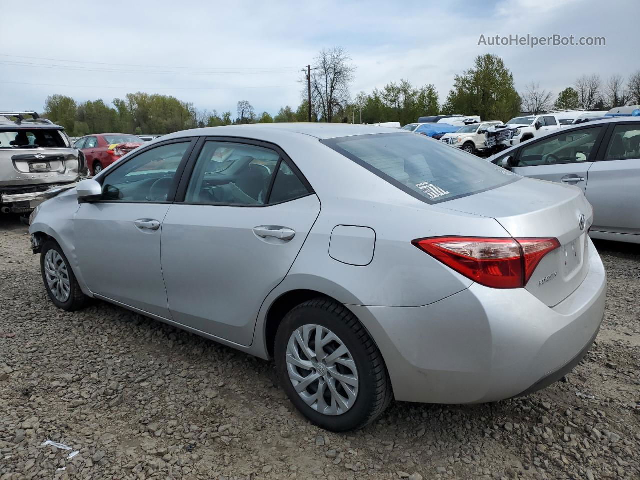 2017 Toyota Corolla L Silver vin: 2T1BURHE9HC893613