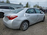 2017 Toyota Corolla L Silver vin: 2T1BURHE9HC893613