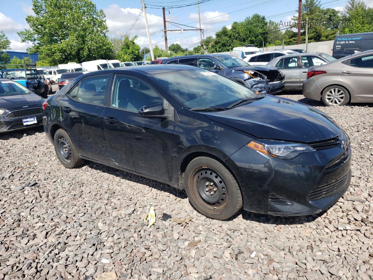 2017 Toyota Corolla L Black vin: 2T1BURHE9HC918204