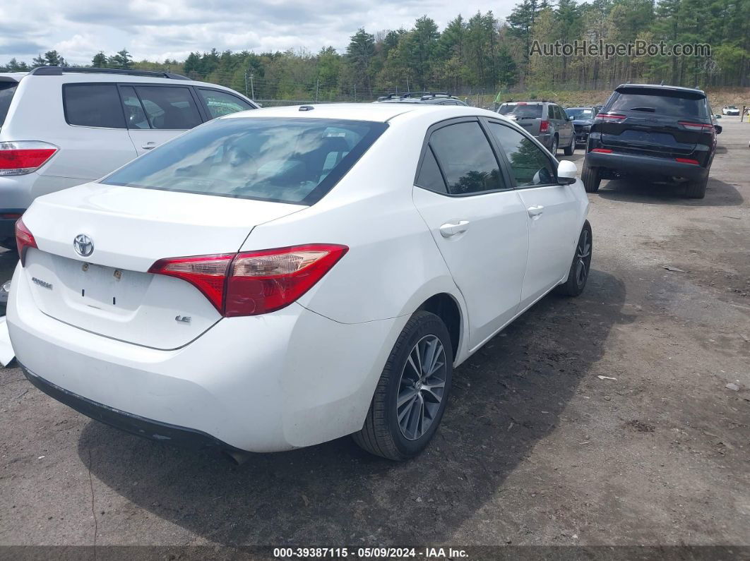 2017 Toyota Corolla Le White vin: 2T1BURHE9HC944012