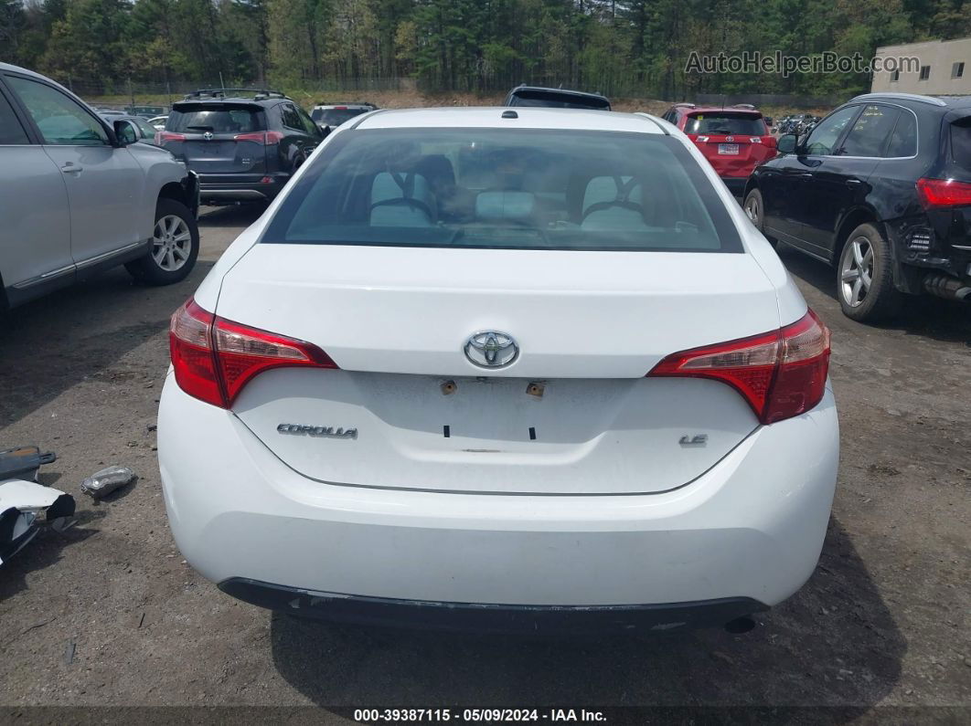 2017 Toyota Corolla Le White vin: 2T1BURHE9HC944012