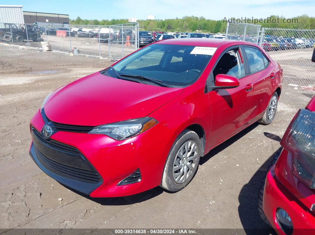 2019 Toyota Corolla Le Red vin: 2T1BURHE9KC128084