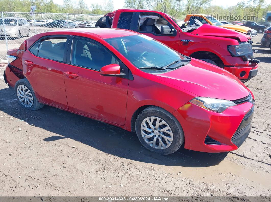 2019 Toyota Corolla Le Red vin: 2T1BURHE9KC128084