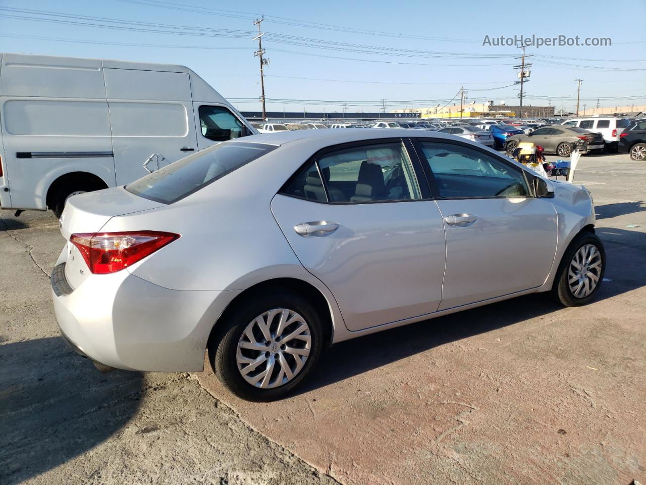 2019 Toyota Corolla L Silver vin: 2T1BURHE9KC130756