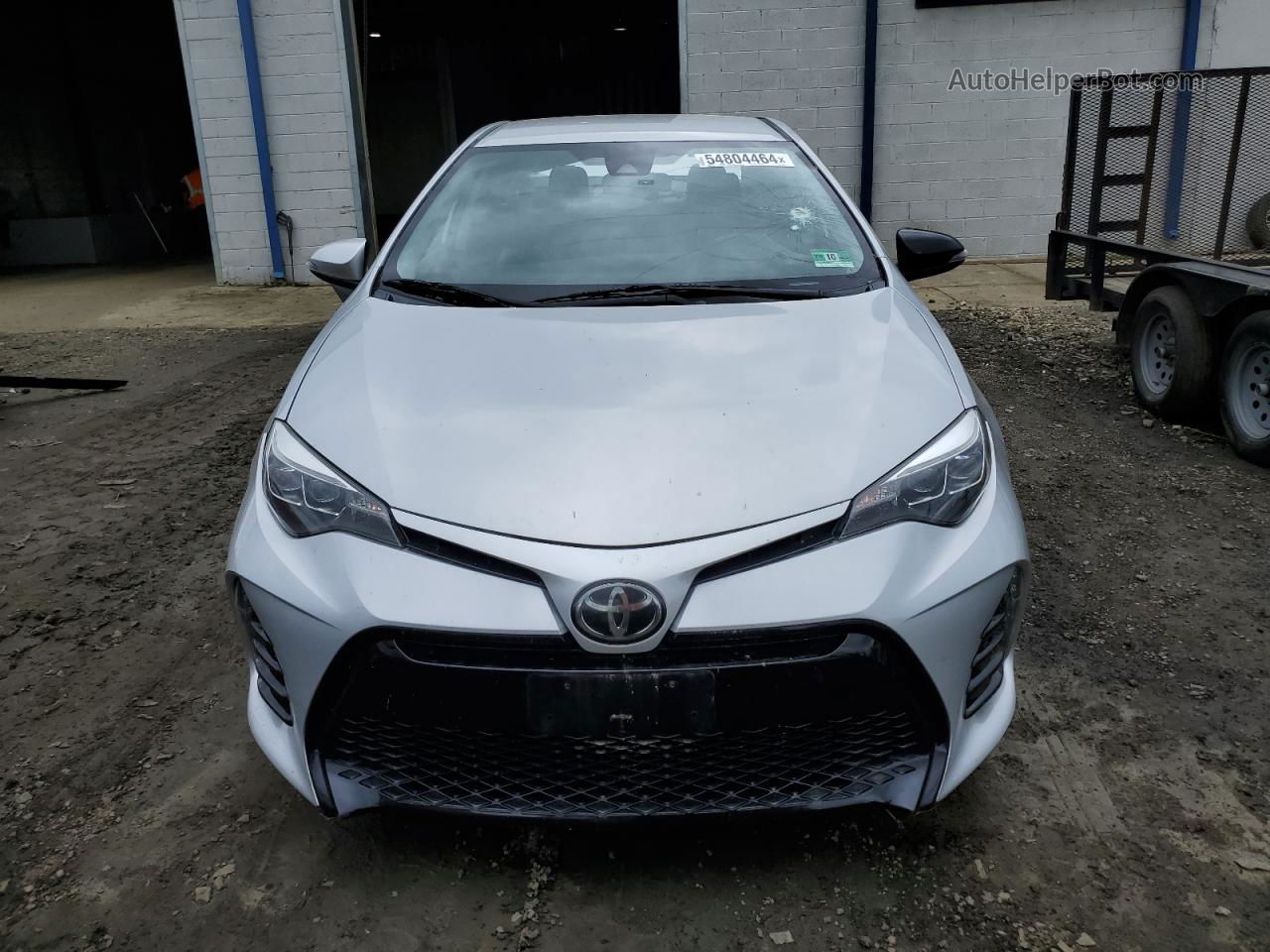 2019 Toyota Corolla L Серебряный vin: 2T1BURHE9KC141840