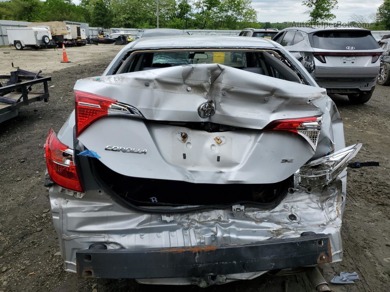 2019 Toyota Corolla L Silver vin: 2T1BURHE9KC141840