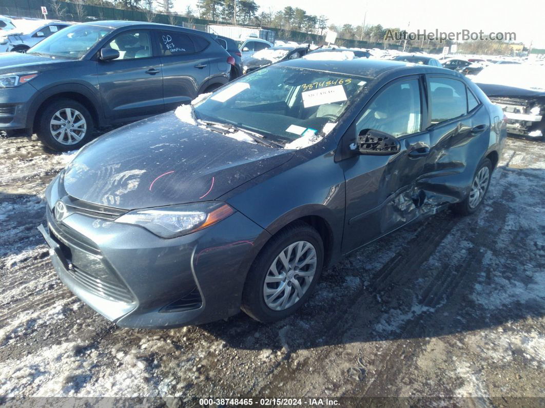 2019 Toyota Corolla Le Gray vin: 2T1BURHE9KC142261