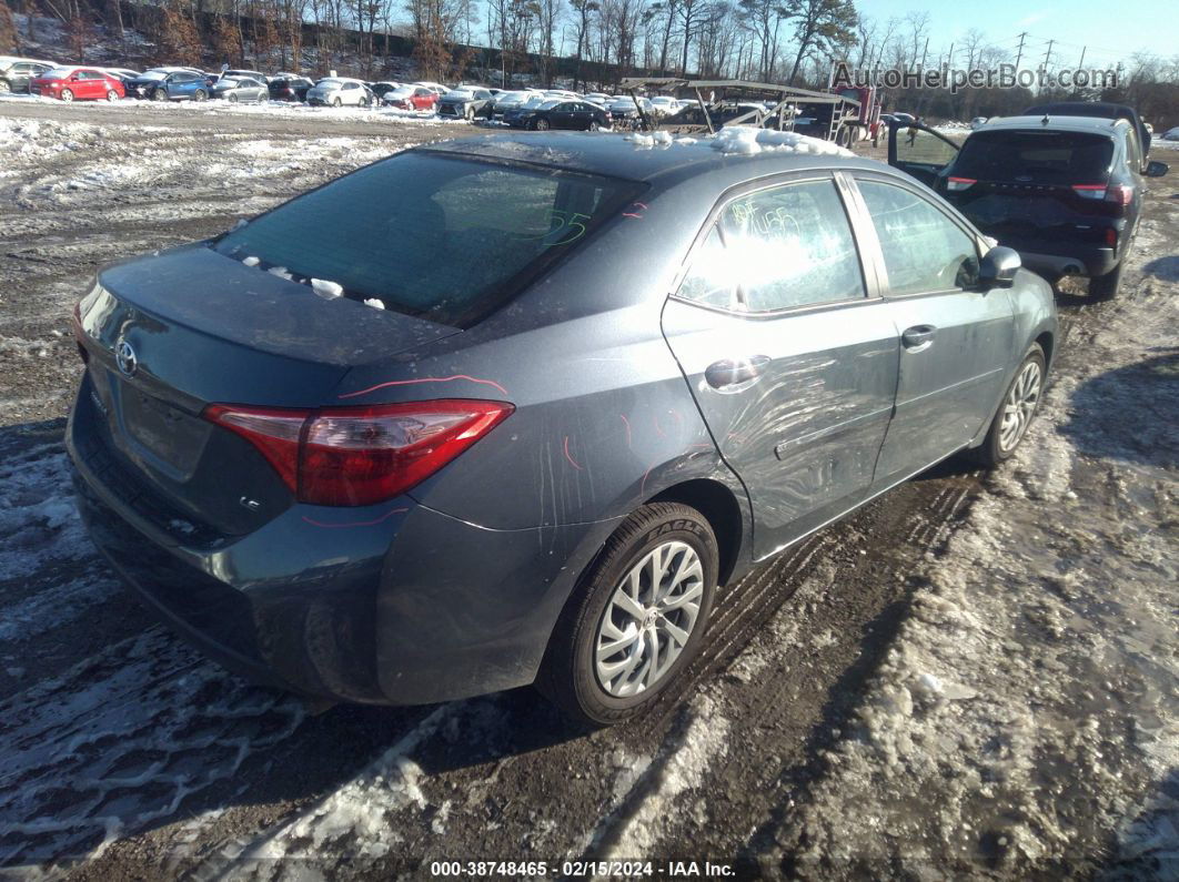 2019 Toyota Corolla Le Gray vin: 2T1BURHE9KC142261