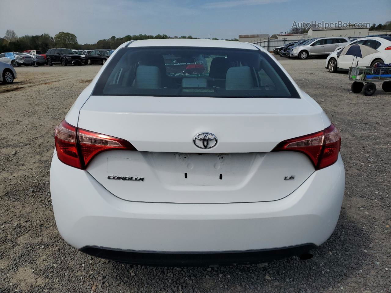 2019 Toyota Corolla L Белый vin: 2T1BURHE9KC150781