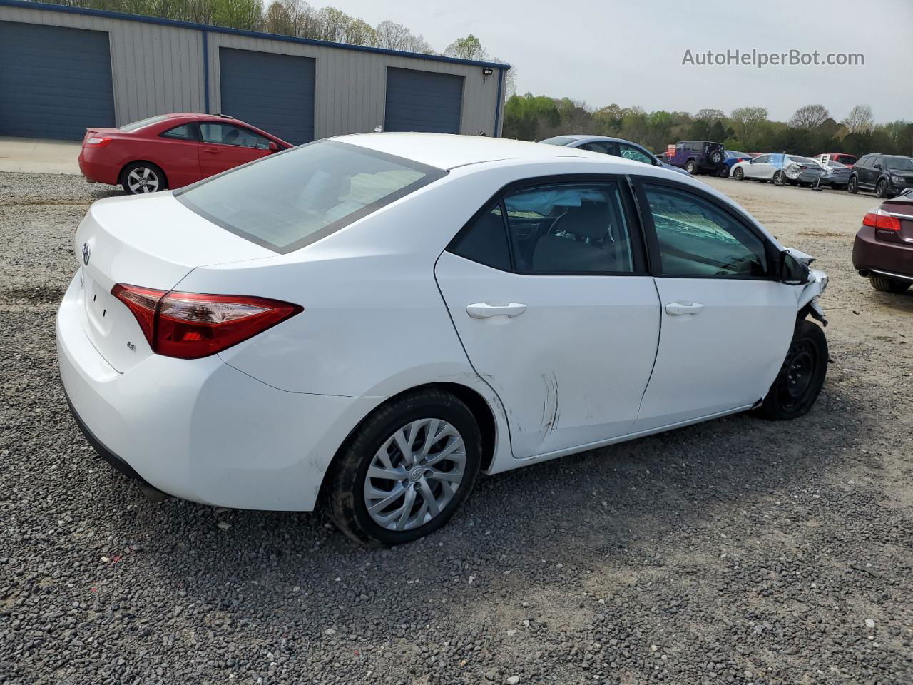 2019 Toyota Corolla L Белый vin: 2T1BURHE9KC150781