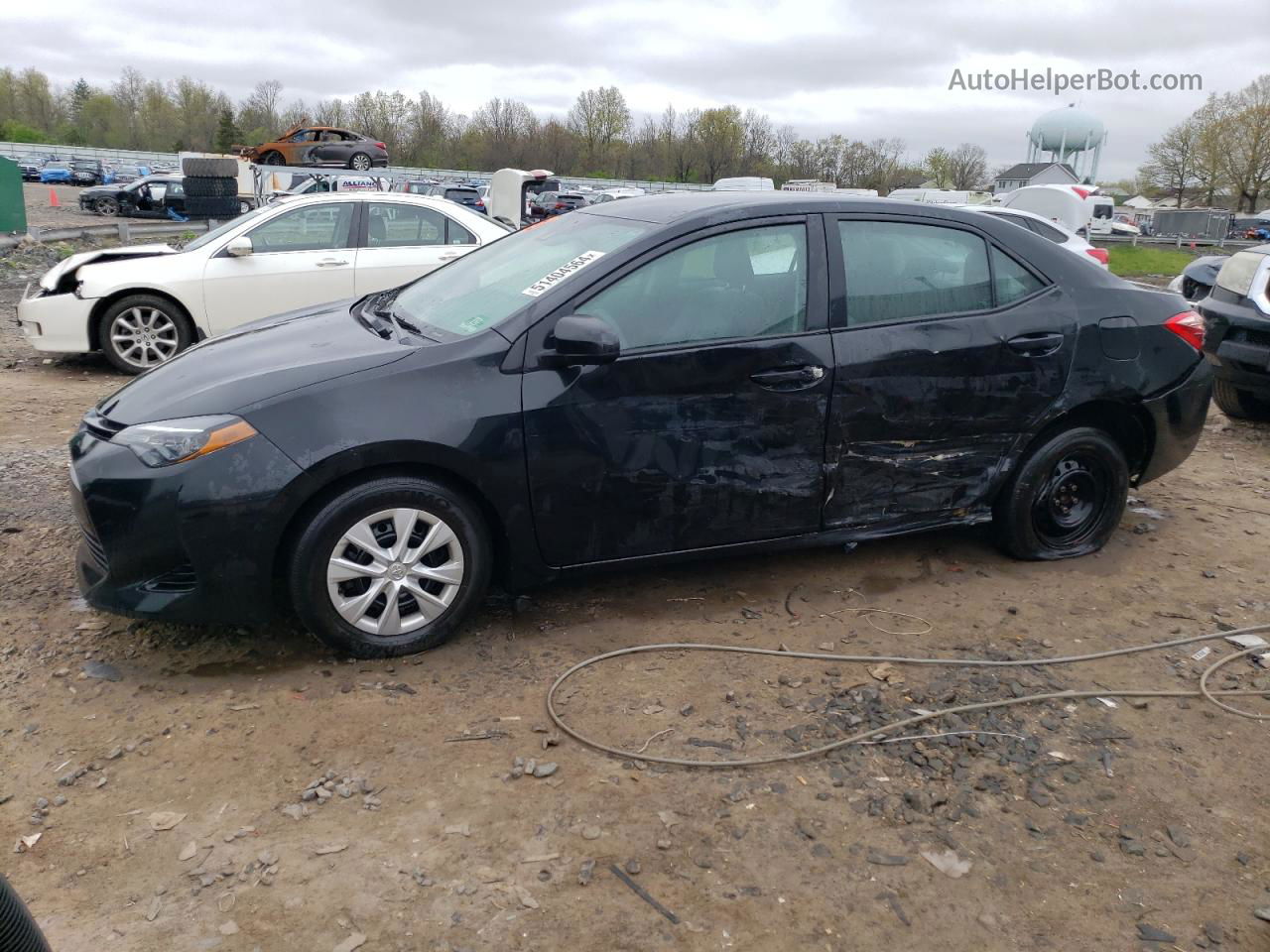 2019 Toyota Corolla L Black vin: 2T1BURHE9KC154412