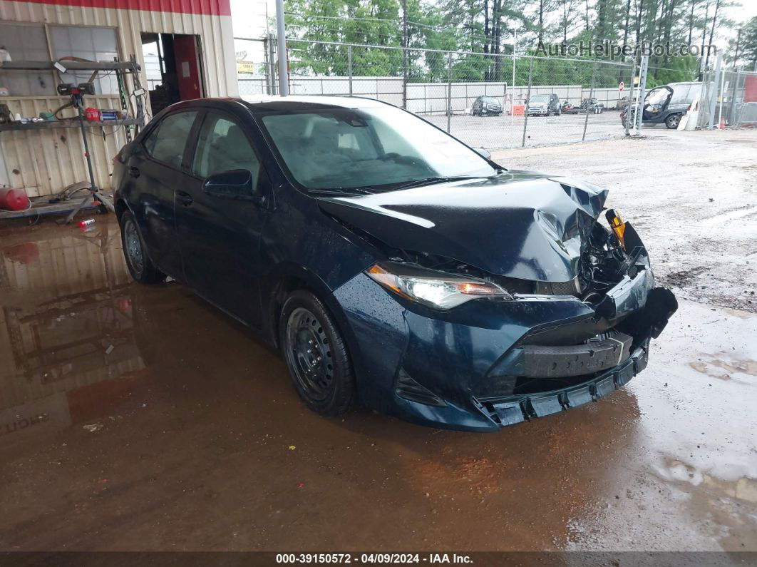 2019 Toyota Corolla Le Dark Blue vin: 2T1BURHE9KC164826