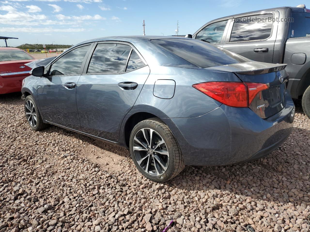 2019 Toyota Corolla L Gray vin: 2T1BURHE9KC164891