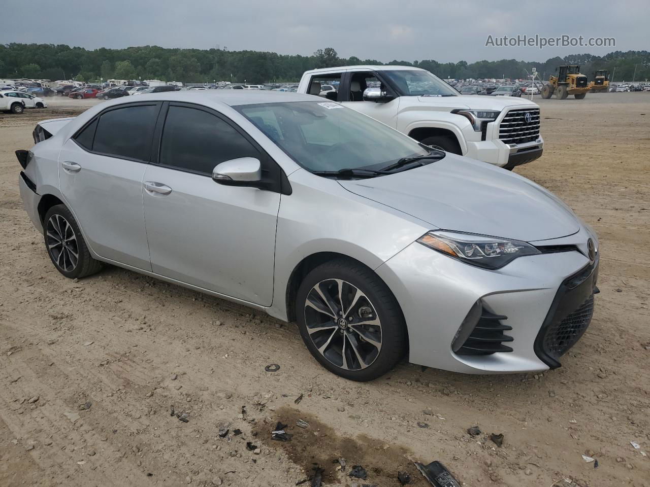 2019 Toyota Corolla L Silver vin: 2T1BURHE9KC167242