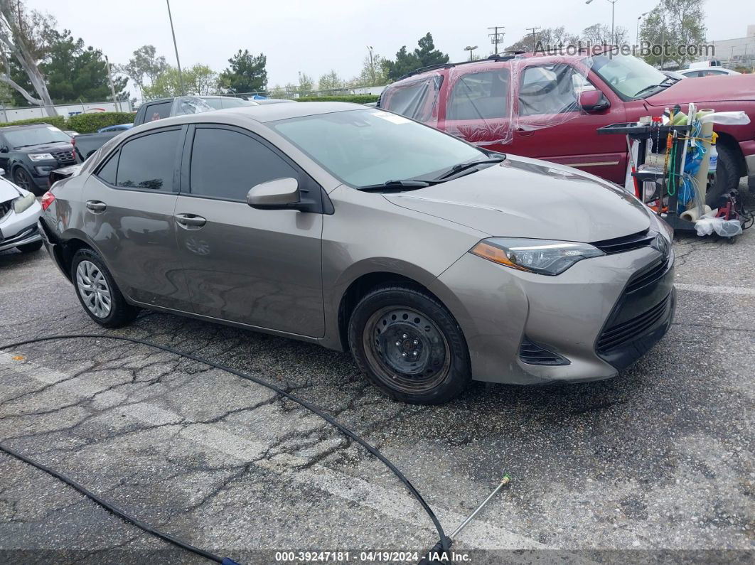 2019 Toyota Corolla Le Gray vin: 2T1BURHE9KC182470