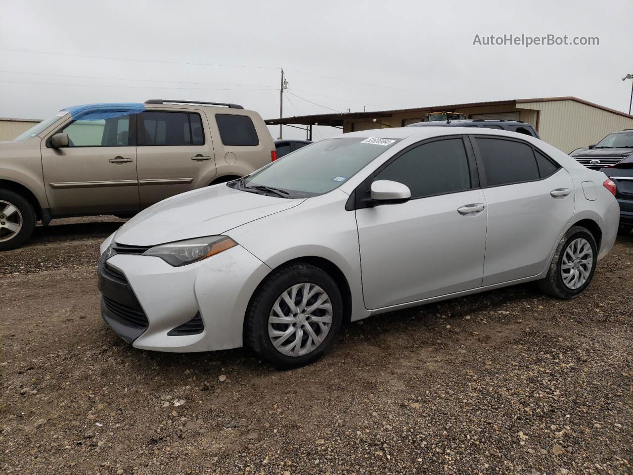 2019 Toyota Corolla L Silver vin: 2T1BURHE9KC199379