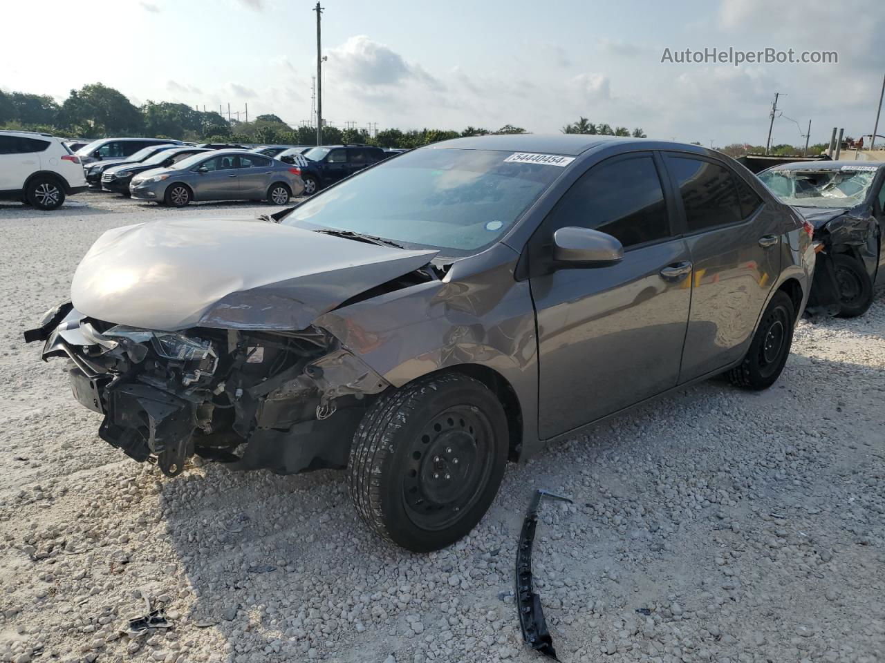 2019 Toyota Corolla L Charcoal vin: 2T1BURHE9KC202829