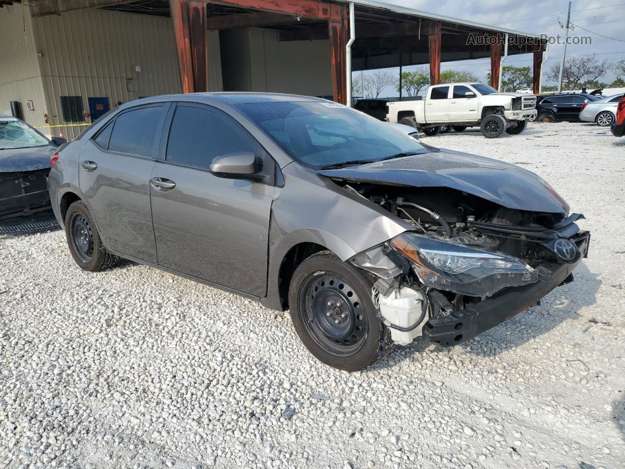 2019 Toyota Corolla L Charcoal vin: 2T1BURHE9KC202829