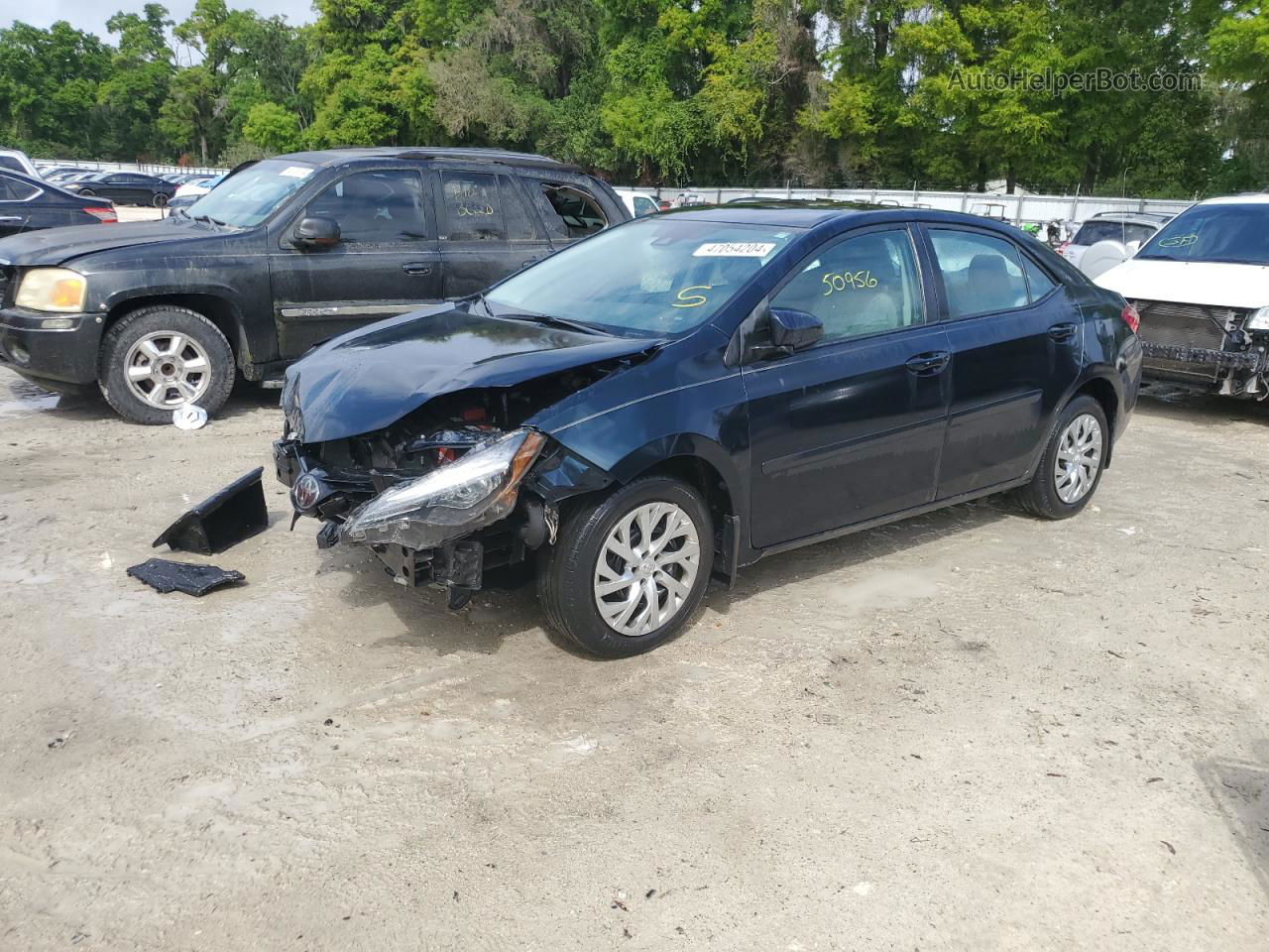 2019 Toyota Corolla L Blue vin: 2T1BURHE9KC212857