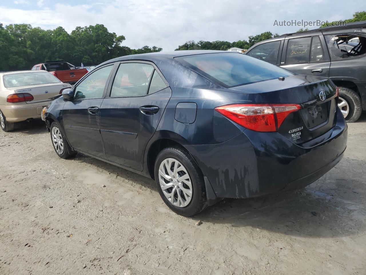 2019 Toyota Corolla L Blue vin: 2T1BURHE9KC212857