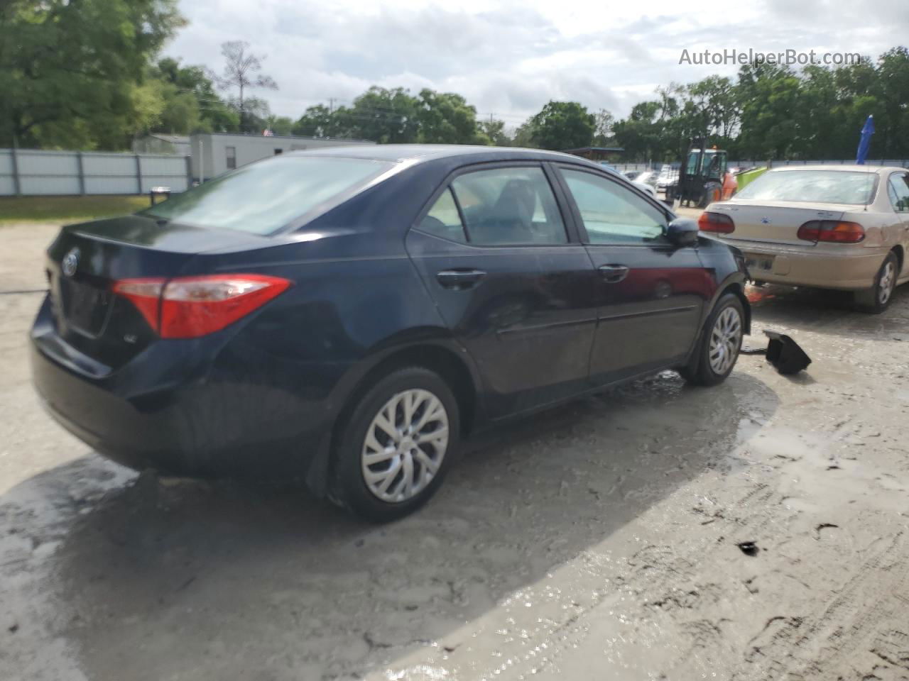 2019 Toyota Corolla L Синий vin: 2T1BURHE9KC212857