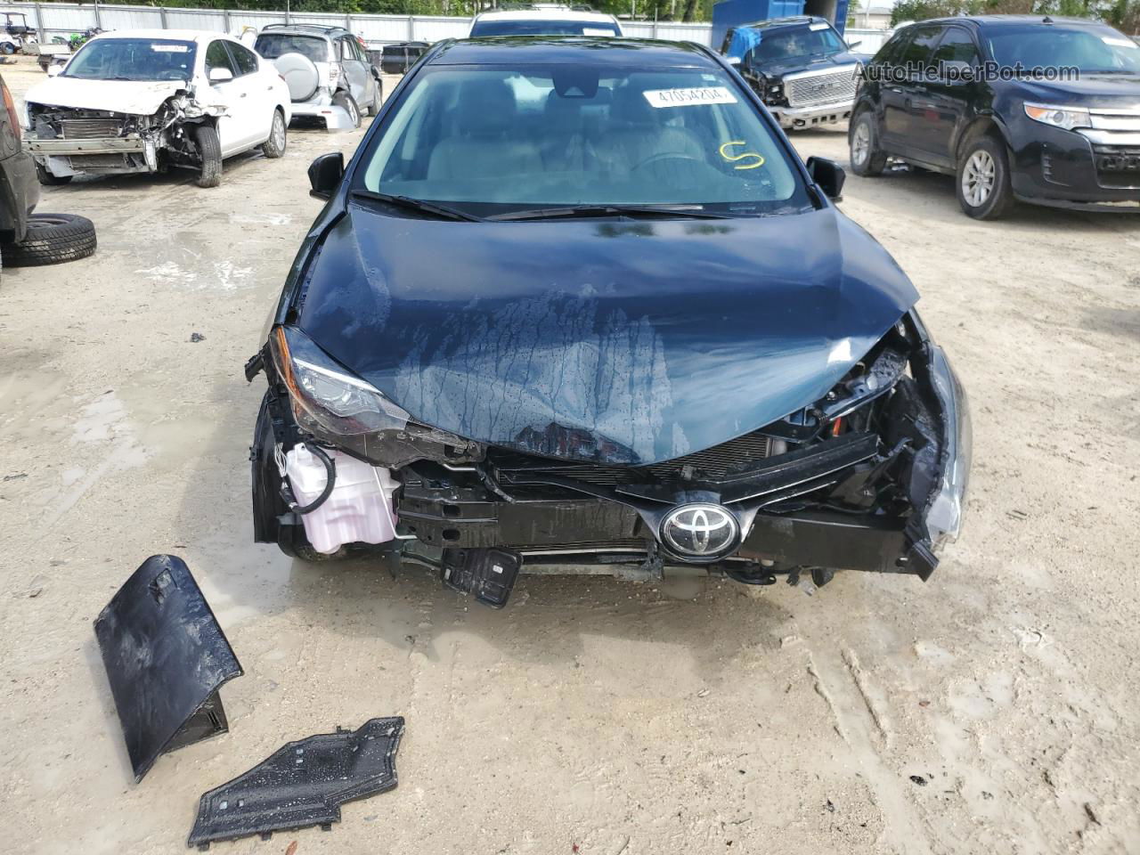 2019 Toyota Corolla L Синий vin: 2T1BURHE9KC212857