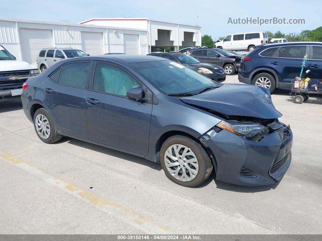 2019 Toyota Corolla Le Blue vin: 2T1BURHE9KC217928