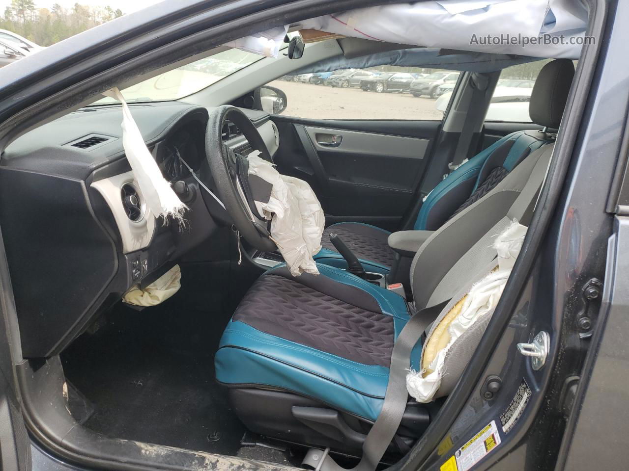 2019 Toyota Corolla L Gray vin: 2T1BURHE9KC232252