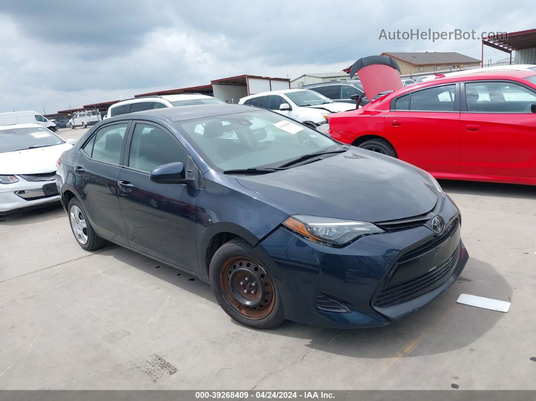 2019 Toyota Corolla Le Blue vin: 2T1BURHE9KC238679