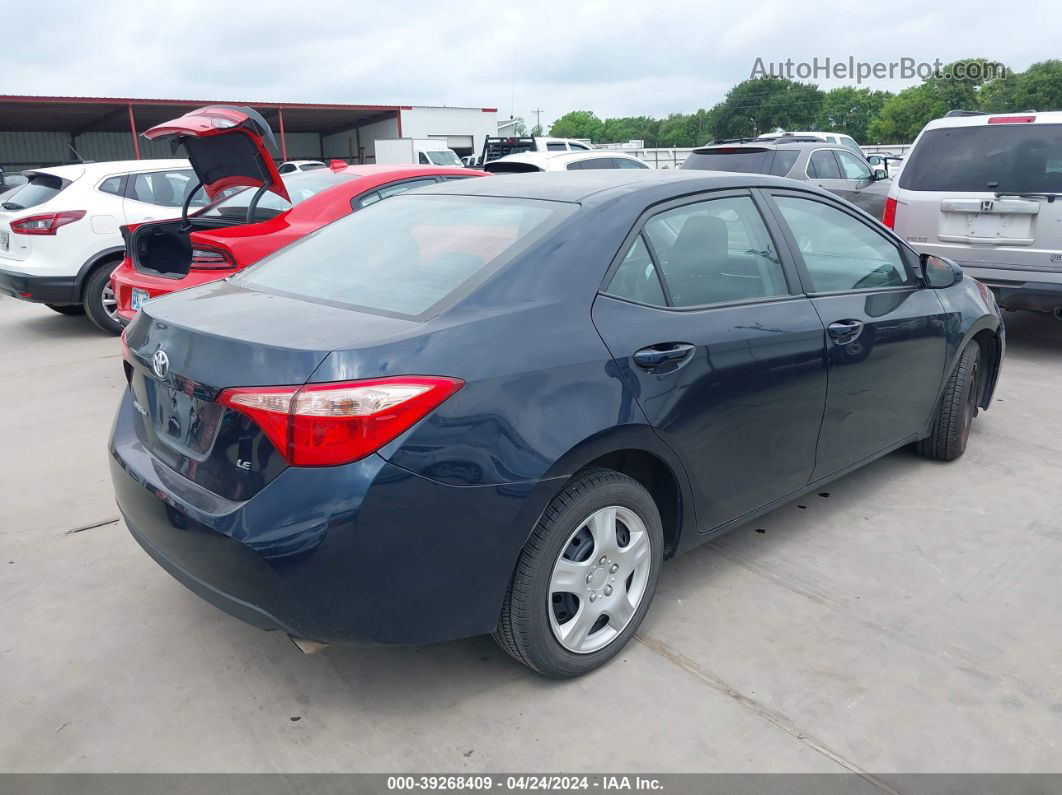 2019 Toyota Corolla Le Blue vin: 2T1BURHE9KC238679