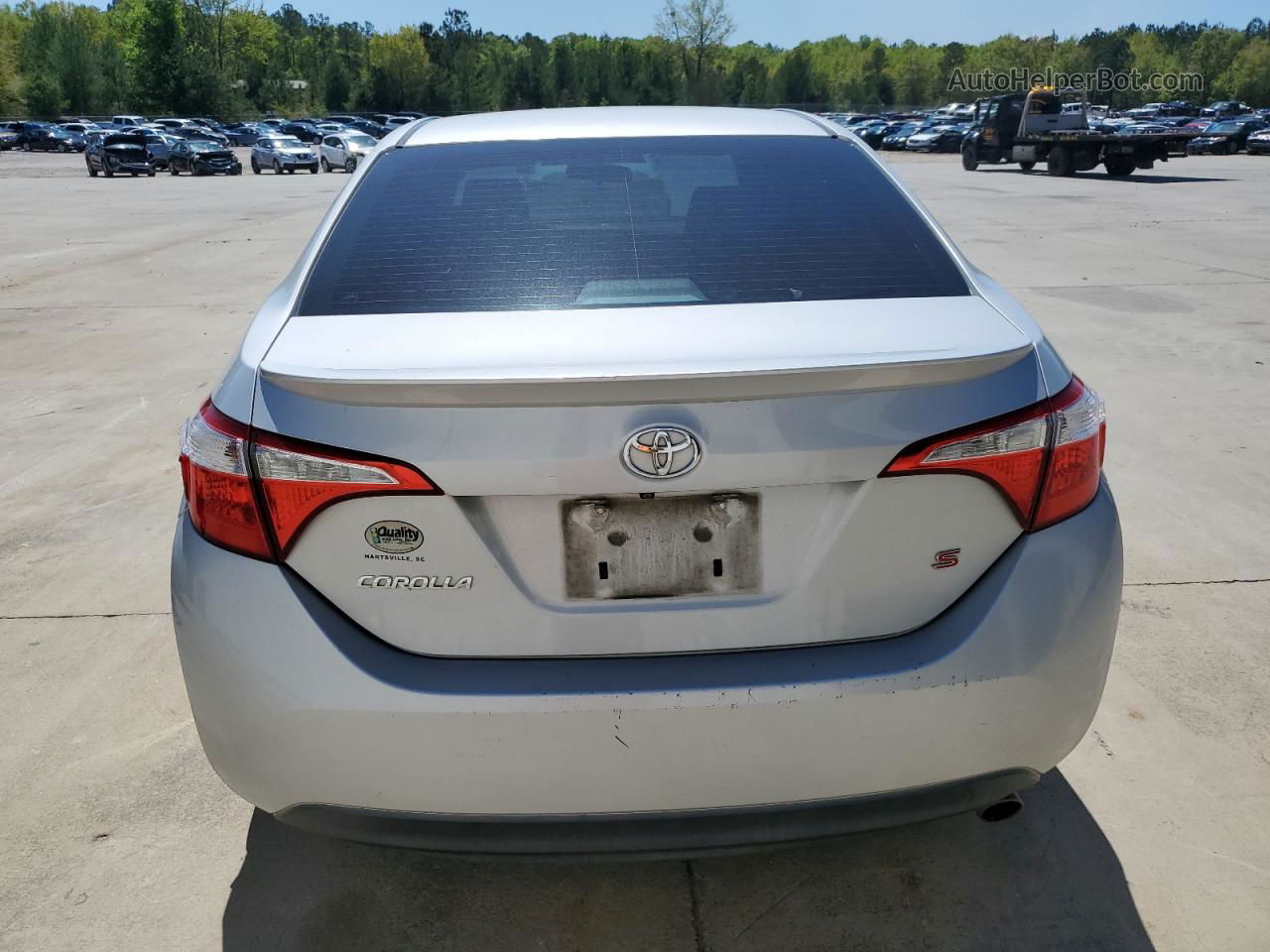 2014 Toyota Corolla L White vin: 2T1BURHEXEC000666