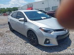 2014 Toyota Corolla S Plus Silver vin: 2T1BURHEXEC046790