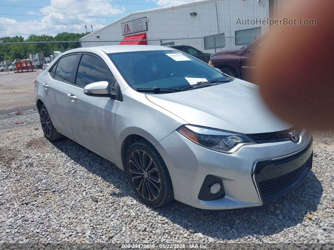 2014 Toyota Corolla S Plus Silver vin: 2T1BURHEXEC046790