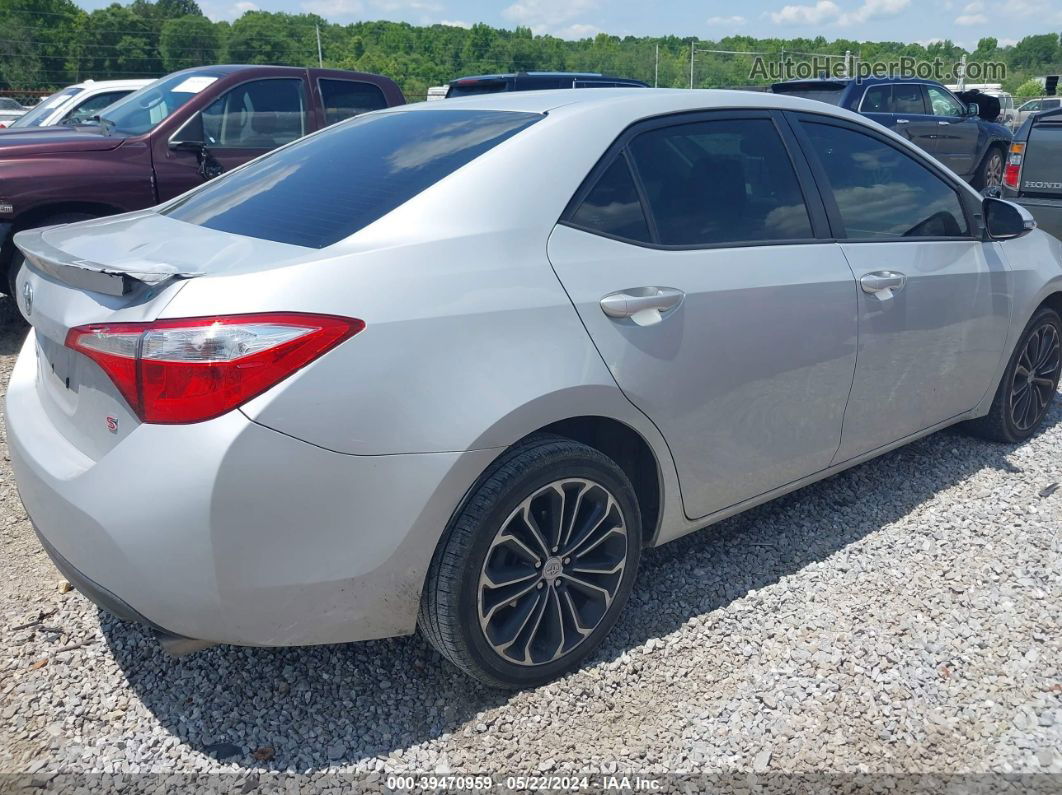 2014 Toyota Corolla S Plus Silver vin: 2T1BURHEXEC046790