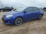 2014 Toyota Corolla L Blue vin: 2T1BURHEXEC053528