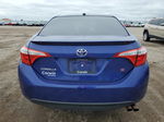 2014 Toyota Corolla L Blue vin: 2T1BURHEXEC053528