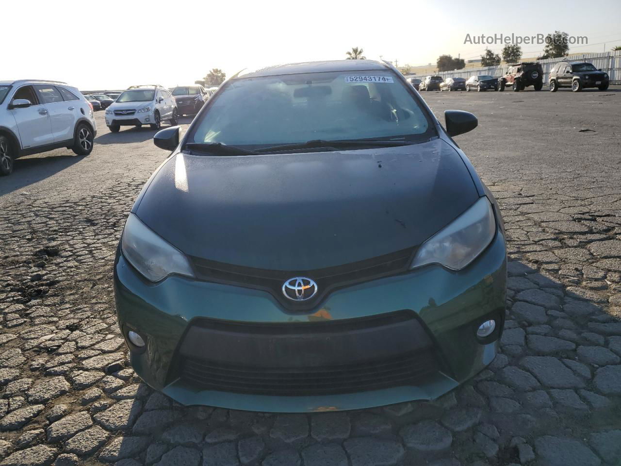 2014 Toyota Corolla L Зеленый vin: 2T1BURHEXEC093379