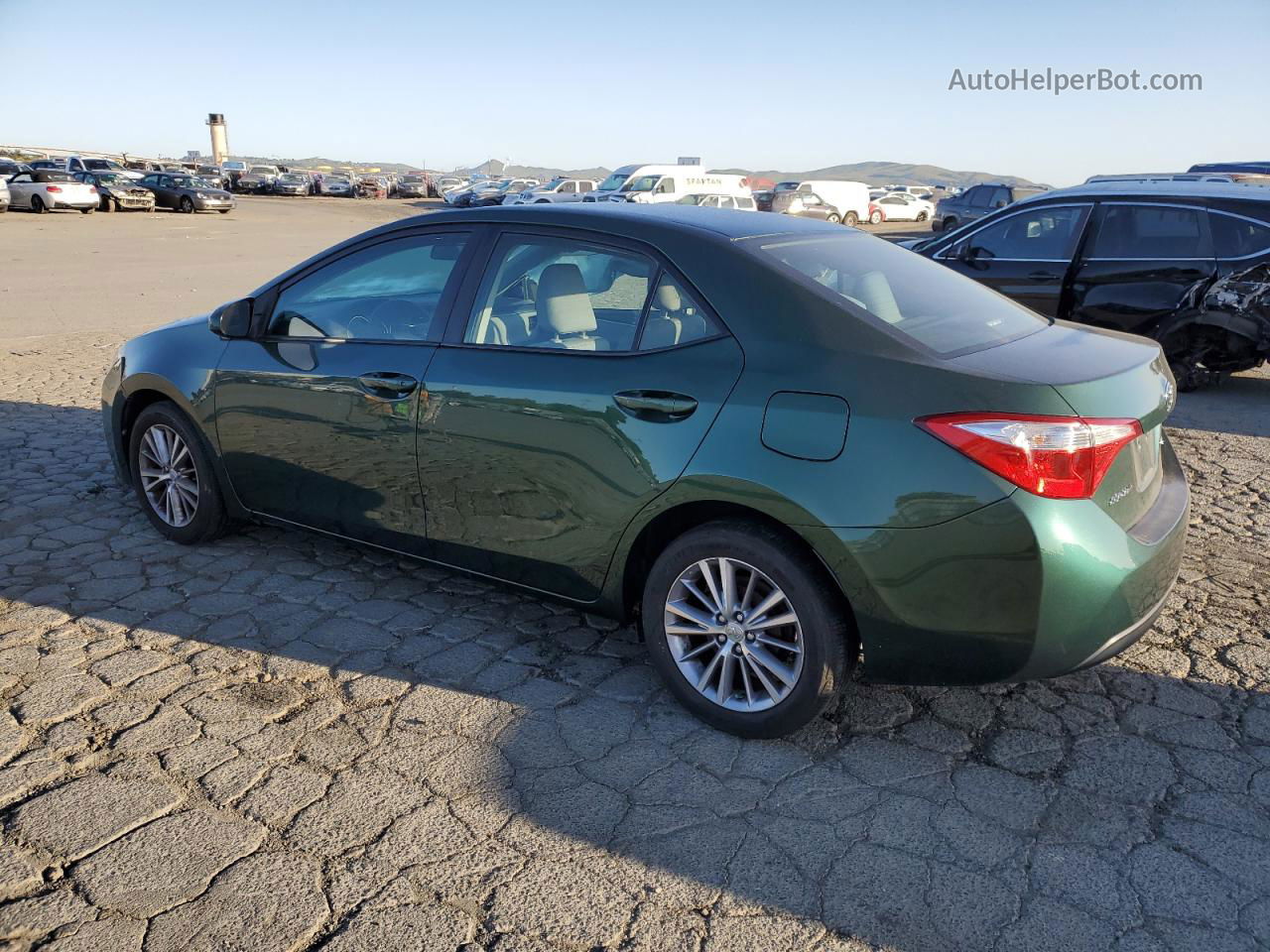 2014 Toyota Corolla L Зеленый vin: 2T1BURHEXEC093379