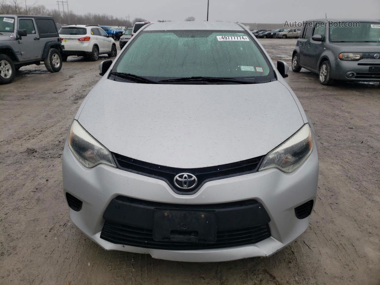 2014 Toyota Corolla L Silver vin: 2T1BURHEXEC108804