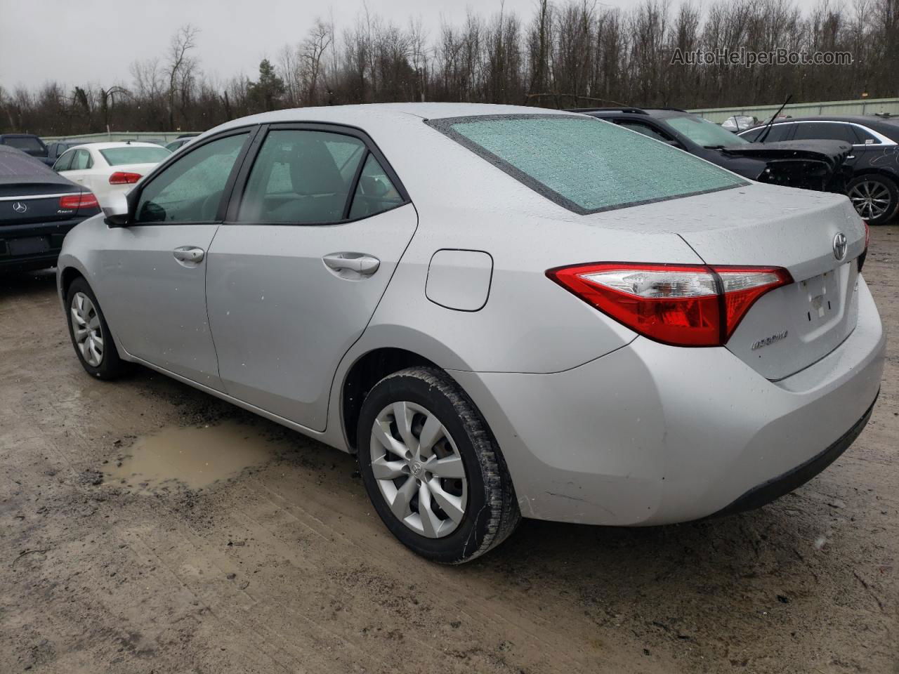 2014 Toyota Corolla L Silver vin: 2T1BURHEXEC108804