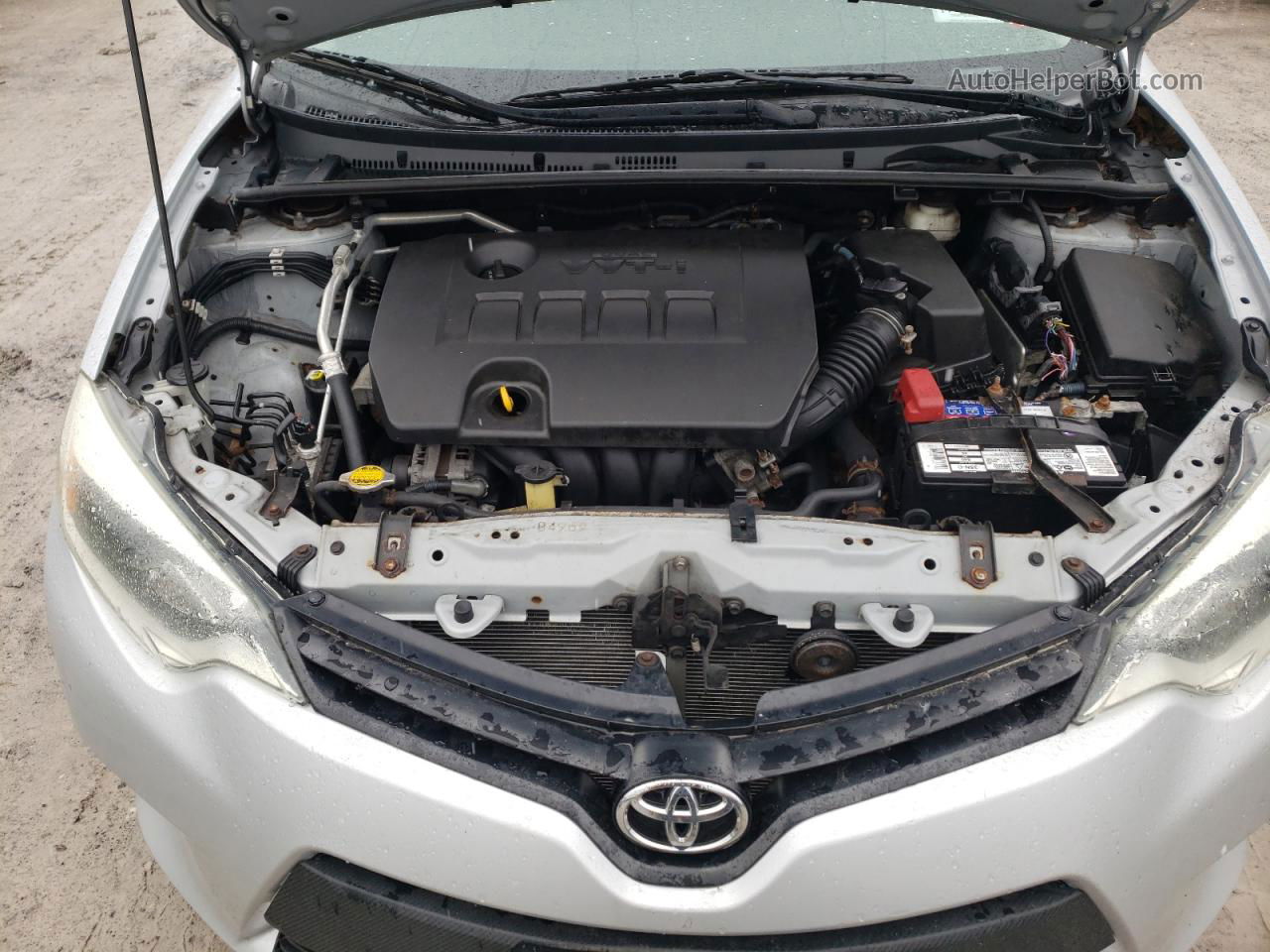 2014 Toyota Corolla L Silver vin: 2T1BURHEXEC108804