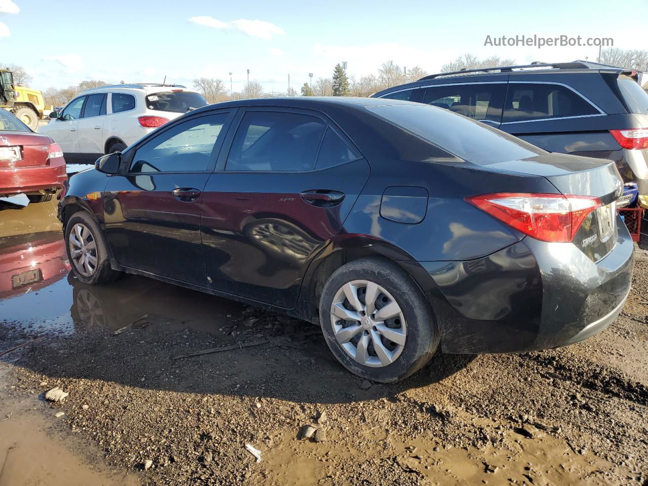 2014 Toyota Corolla L Black vin: 2T1BURHEXEC115574