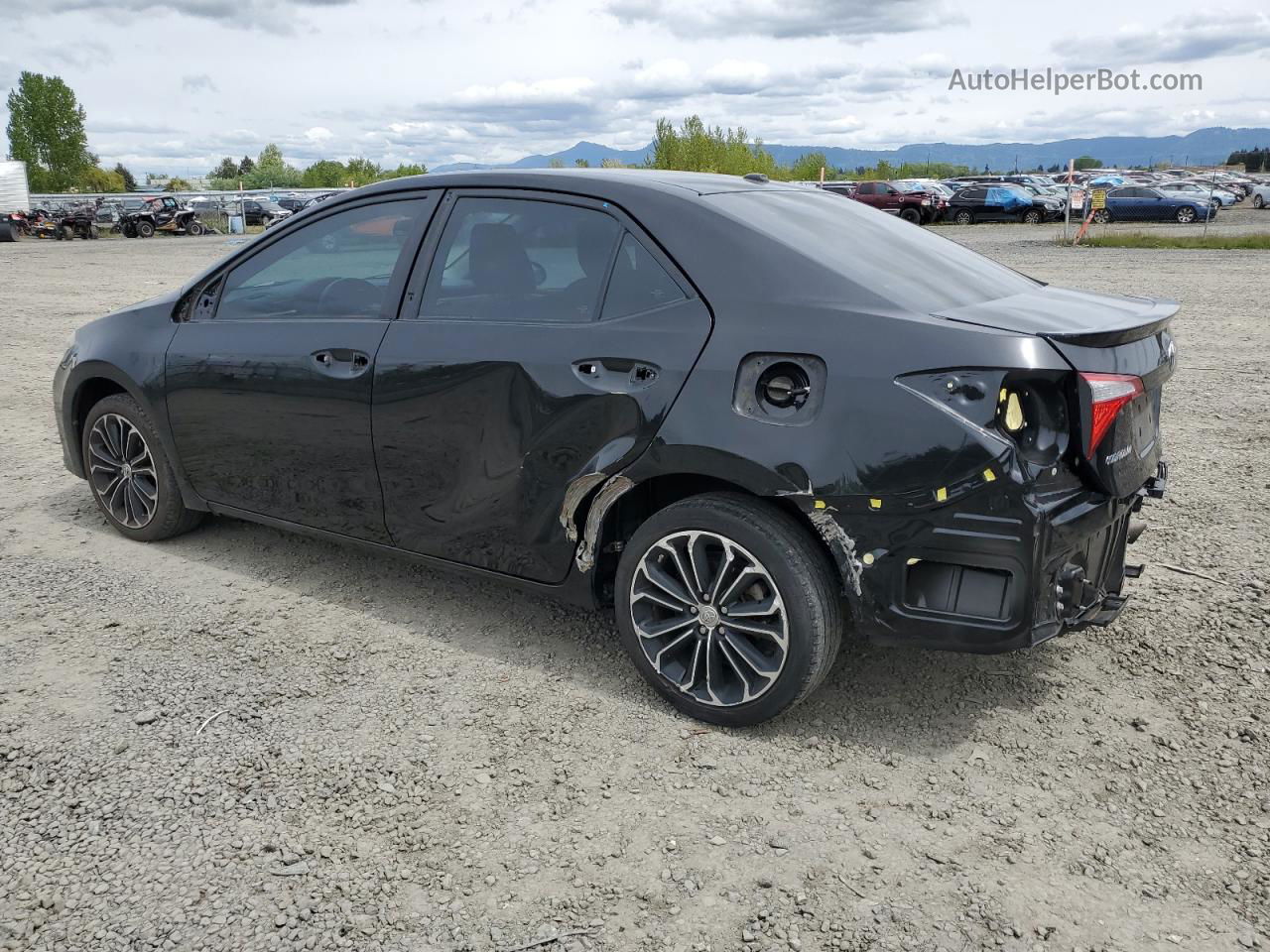 2014 Toyota Corolla L Black vin: 2T1BURHEXEC125697