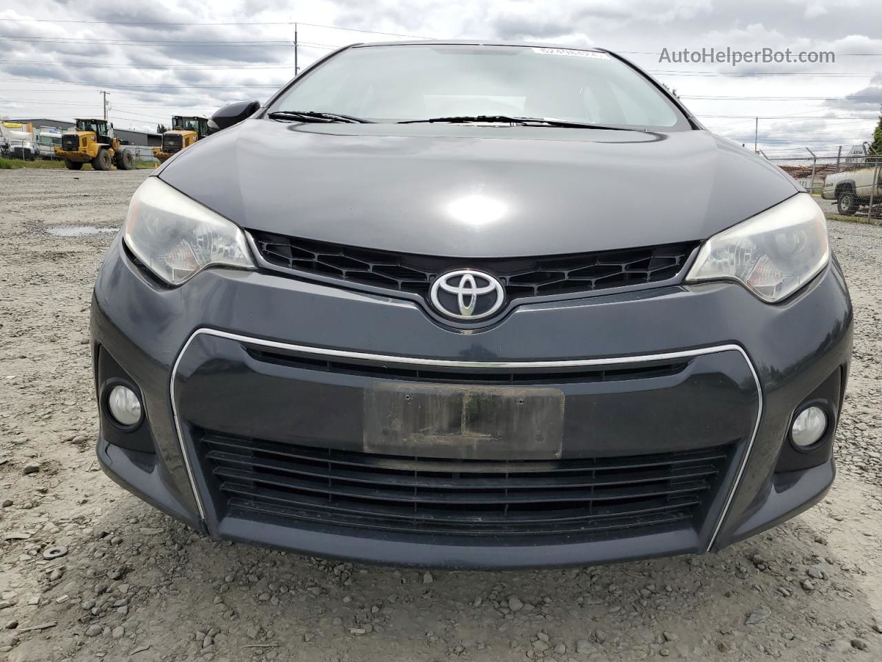 2014 Toyota Corolla L Black vin: 2T1BURHEXEC125697