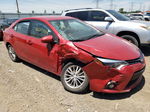 2014 Toyota Corolla L Red vin: 2T1BURHEXEC146159