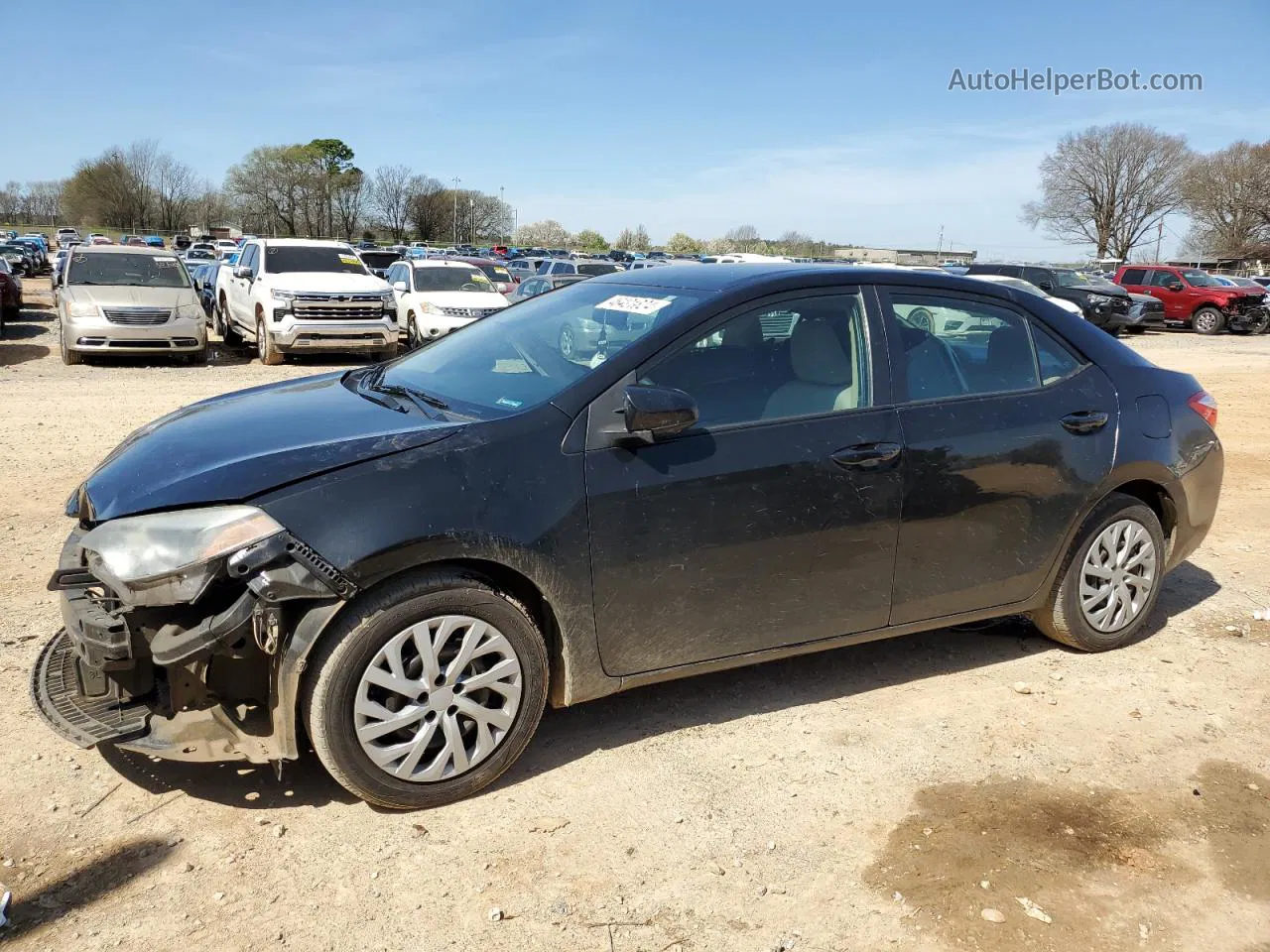 2014 Toyota Corolla L Black vin: 2T1BURHEXEC158960