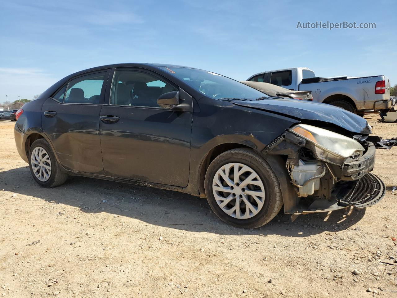 2014 Toyota Corolla L Black vin: 2T1BURHEXEC158960